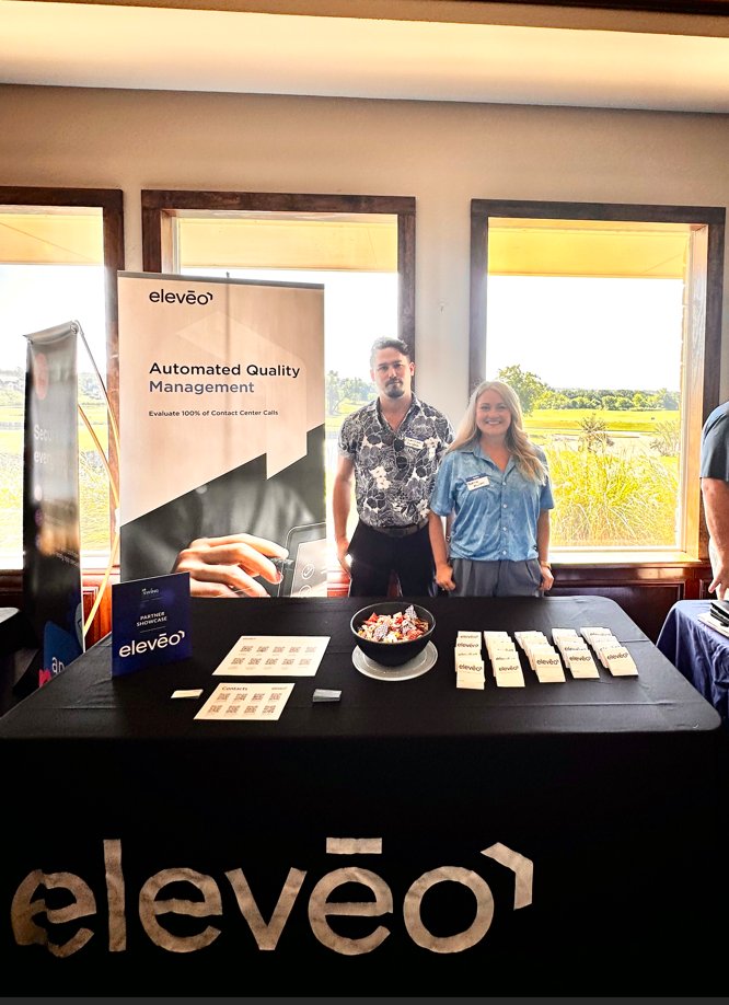 myeleveo's tweet image. Eleveo&apos;s Cam Hayden and Amanda Millsaps were in Texas last week supporting ePlus at their Swing for Success Technology Day. Thanks to our friends at ePlus for a great partnership!

 #aicontactcenter  #workforceoptimization