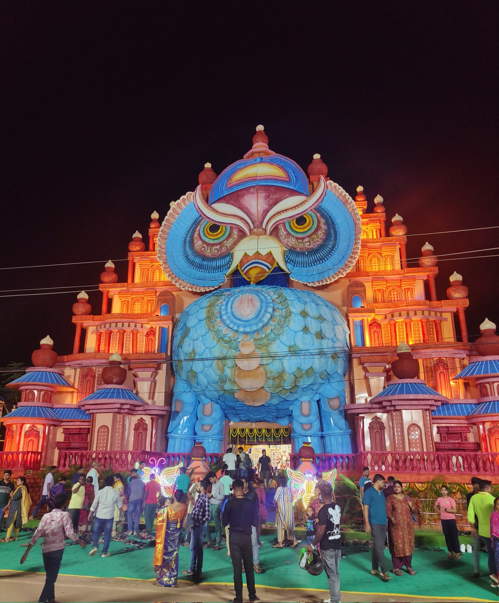 _AnsumanRath's tweet image. Kalinga Durga Puja, Pathargadia, under the aegis of Samanta Babu!
