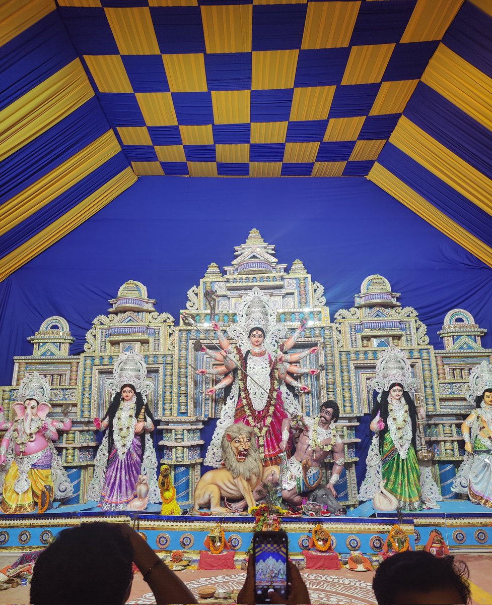 _AnsumanRath's tweet image. Kalinga Durga Puja, Pathargadia, under the aegis of Samanta Babu!