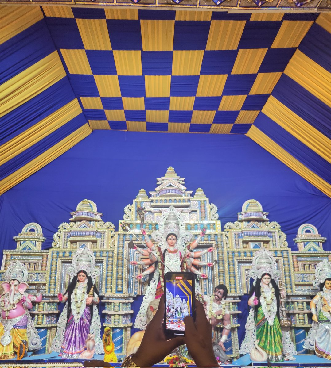 _AnsumanRath's tweet image. Kalinga Durga Puja, Pathargadia, under the aegis of Samanta Babu!