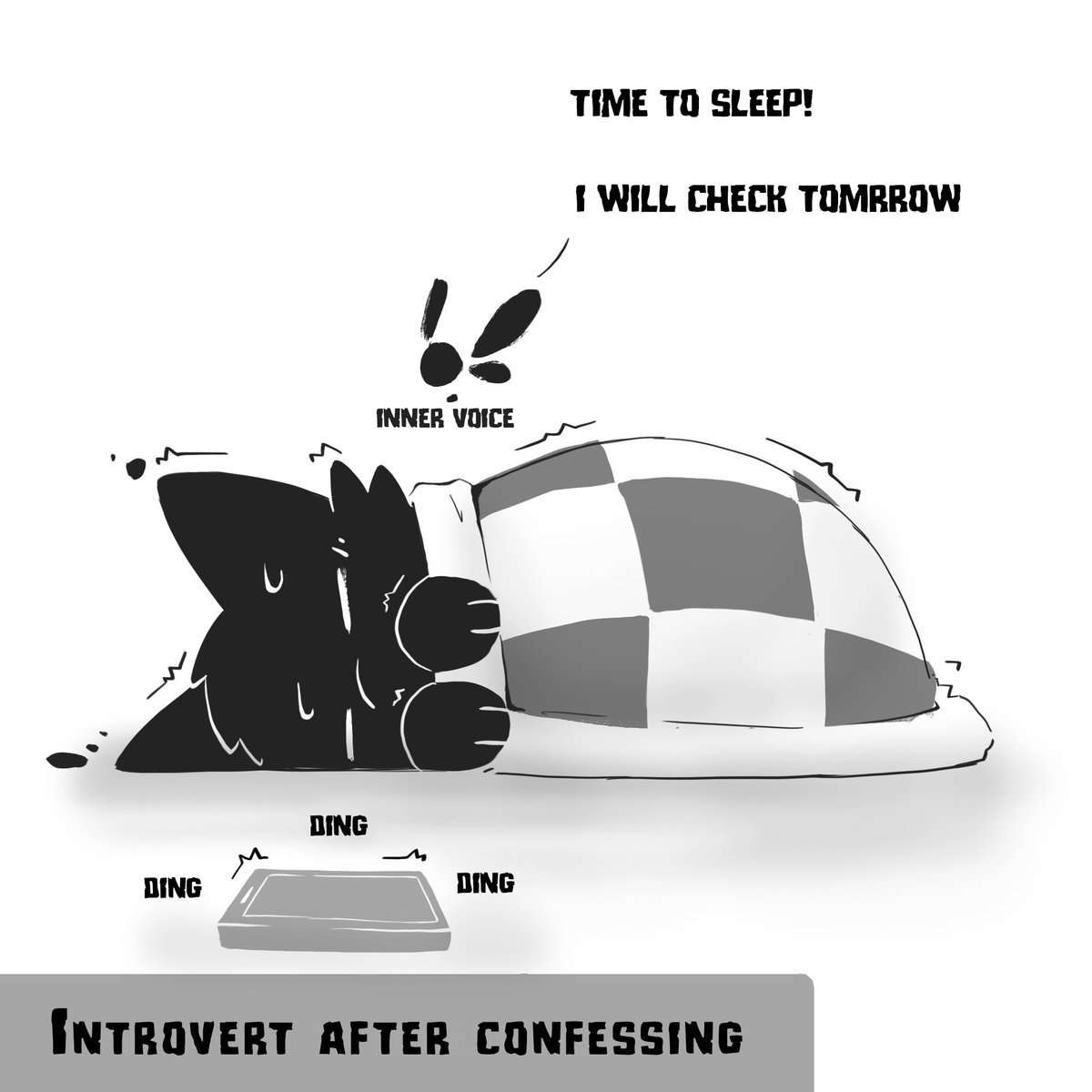 HazeV7's tweet image. Introvert after confessing
