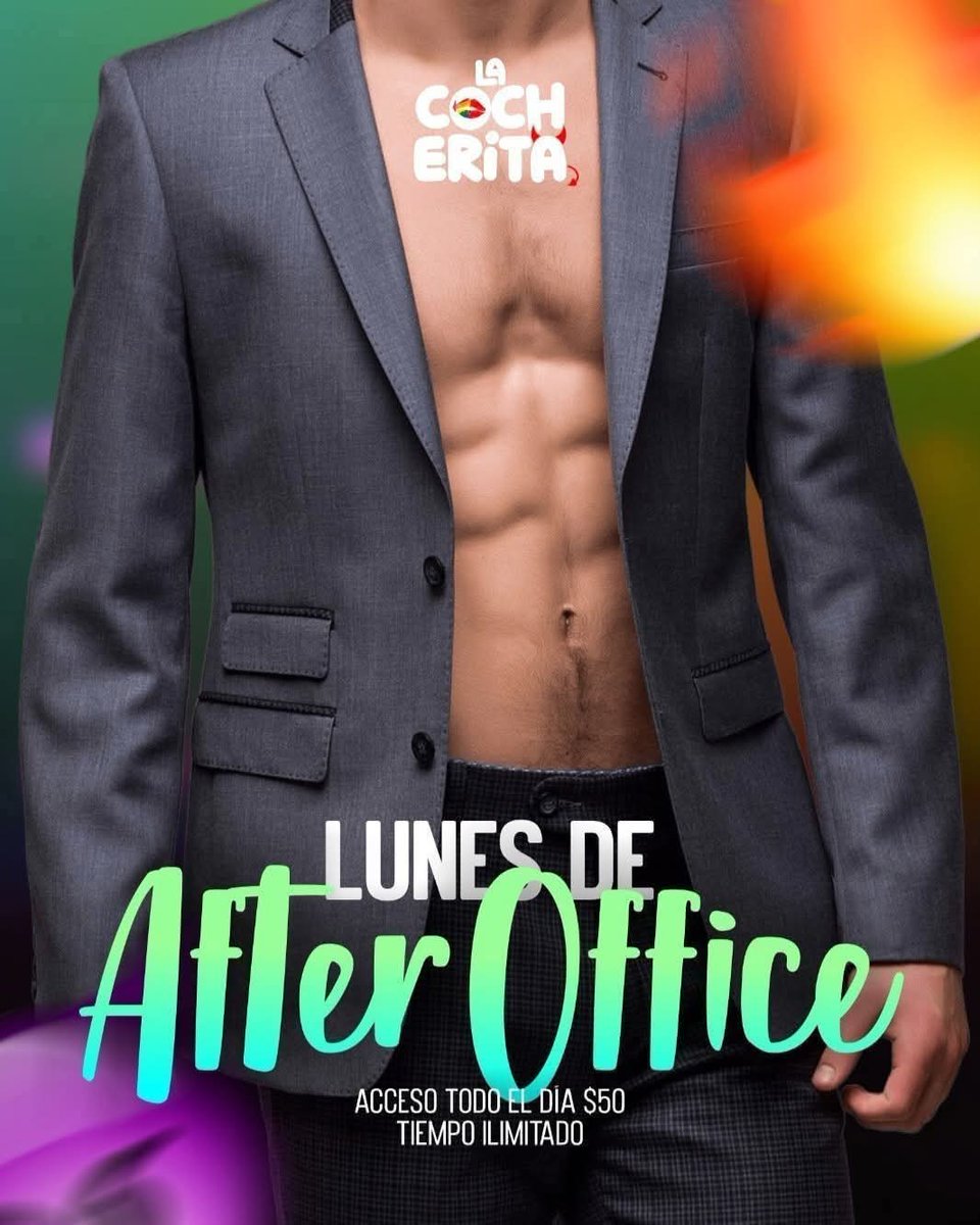 💋 ¡Hoy Lunes After-Office en La Cocherita!

🎟️ $50 acceso ilimitado.
📲 Síguenos publicamos todas las dinámicas por día.🔥
🕛 11:00 am a 10:00 pm

🙌 ¡Ven y conocenos!
¿Sales del trabajo con ganas? ¡Ven a la Cocherita! 😏

#ReynosaTamaulipas