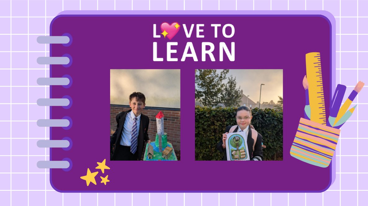 Wow! We were blown away this morning by these amazing #LovetoLearn projects!
A huge well done to Emma and Caleb for their incredible effort! 👏
Remember there is still time to complete yours!