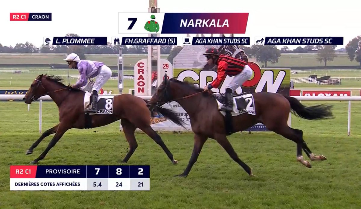 Buen 3º de Another Rose (#NoozhohCanarias) en Craon en una classe 3. Ha llegado a valor 39 🇫🇷