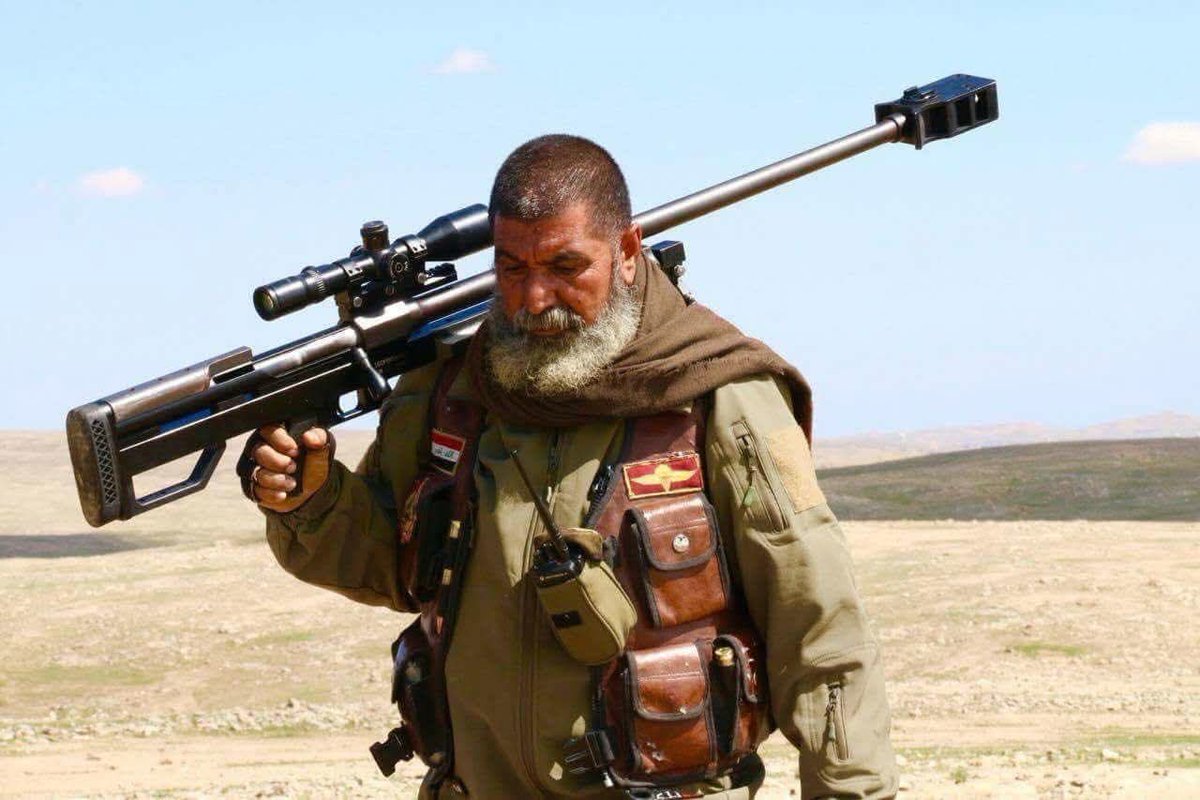 🔴 يستذكر العراقيون اليوم الذكرى السنوية الثامنة لإستشهاد القناص "أبو تحسين الصالحي" الذي حصد نحو 375 عنصراً من التنظيم الإرهابي، خلال عمليات تحرير البلاد.