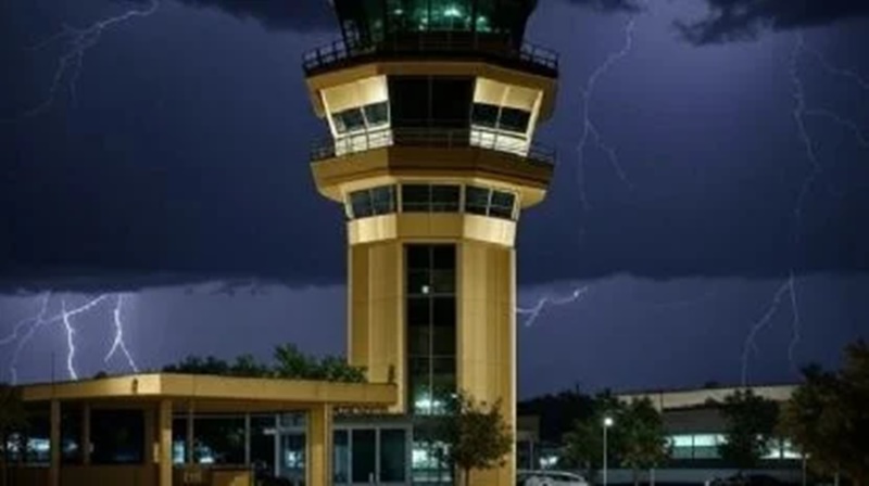 ⚡✈️ Suspensión temporal de vuelos en el AICM por un rayo en la torre de control. Claudia Sheinbaum asegura que los sistemas de seguridad se reiniciaron y que no hubo daños en las pistas. #AICM #VuelosCDMX #ClaudiaSheinbaum mayacomunicacion.com.mx/un-rayo-afecto…