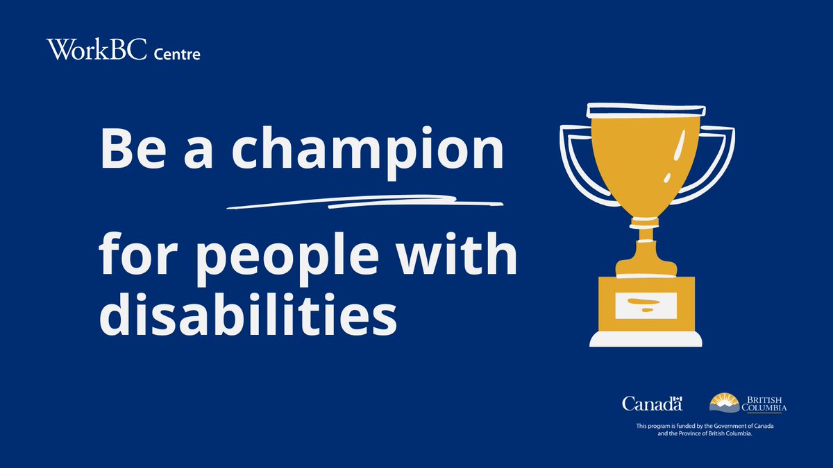 TerraceWorkbc's tweet image. Learn how to become a more inclusive employer by taking the Disability Inclusive Employer Self-Assessment disabilityinclusion.ca. It will provide you with an understanding of the areas where you’re doing well and where there’s room to improve. #InclusiveAccessible #BeAChampion