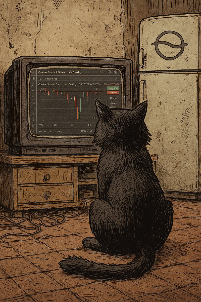 OverlayProtocol's tweet image. This cat loves watching $OVL markets in real time 📺
Our devs can’t take their eyes off the markets either – cooking in sweat and tears 👨‍🍳

TV isn’t the only place people watch things…
And soon, watching won’t be the only thing you can do 👀