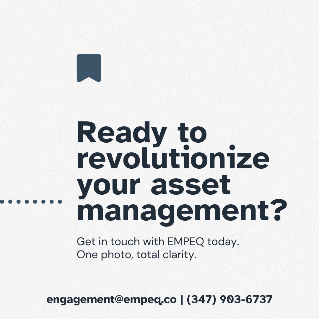 What if a single photo could unlock everything you need to know about your equipment? Imagine cutting costs, saving time, &amp; making smarter maintenance decisions effortlessly.

Ready to see how AssetIQ is changing the game? 
bit.ly/48FKVO1

#AssetIQ #EMPEQ #AI