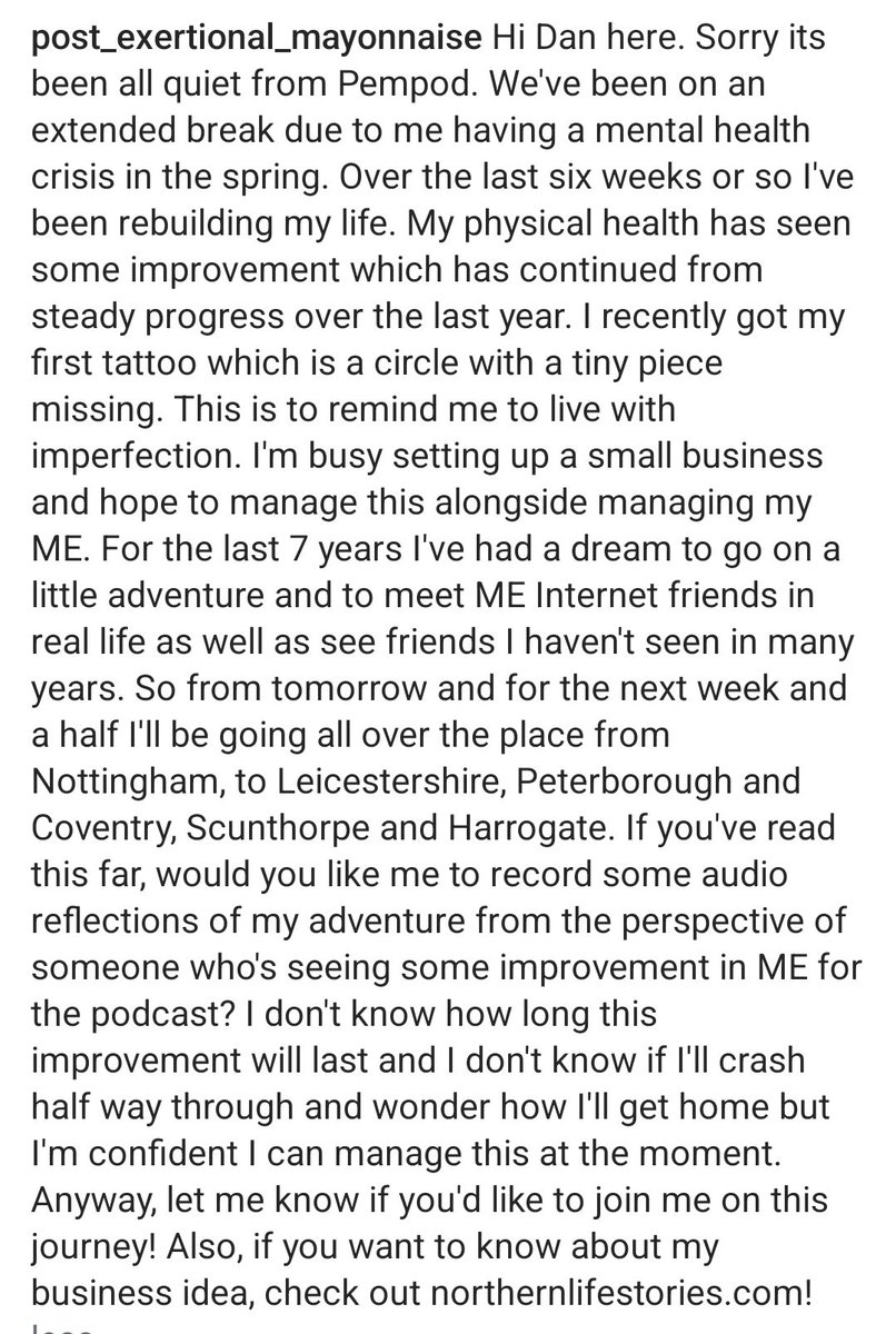 Podcast and update from Dan