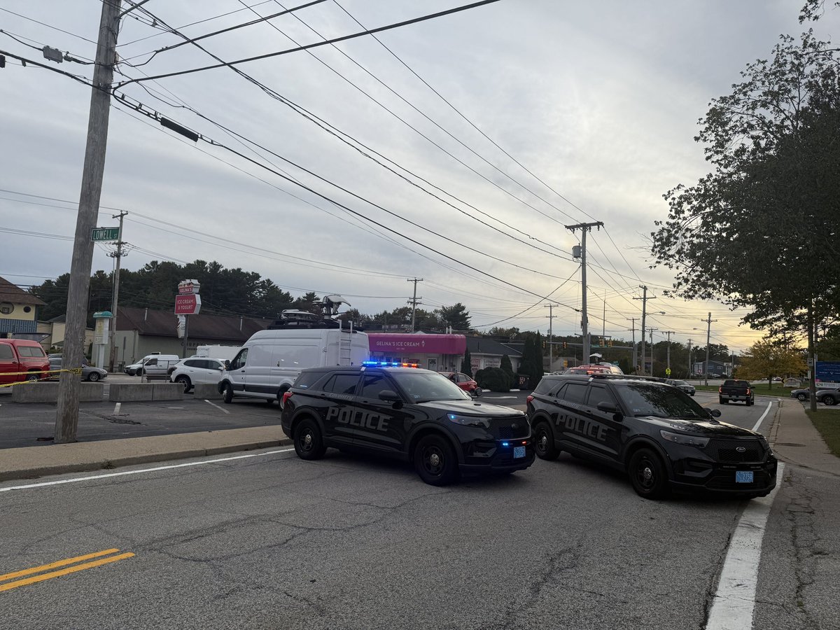 leannaafaulk's tweet photo. #BREAKING A car crashed into a fence that protects a playground for the Child Care Plus facility in Coventry. 

Multiple fire rescues on scene and police have parts of South Main Street blocked off to traffic. @NBC10 https://t.co/KGOeo1YymK