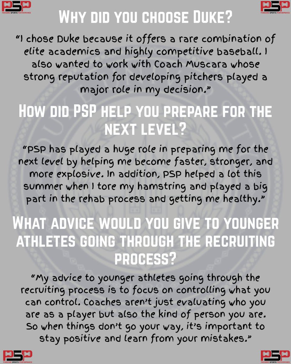 Parsons Sports Performance tweet media