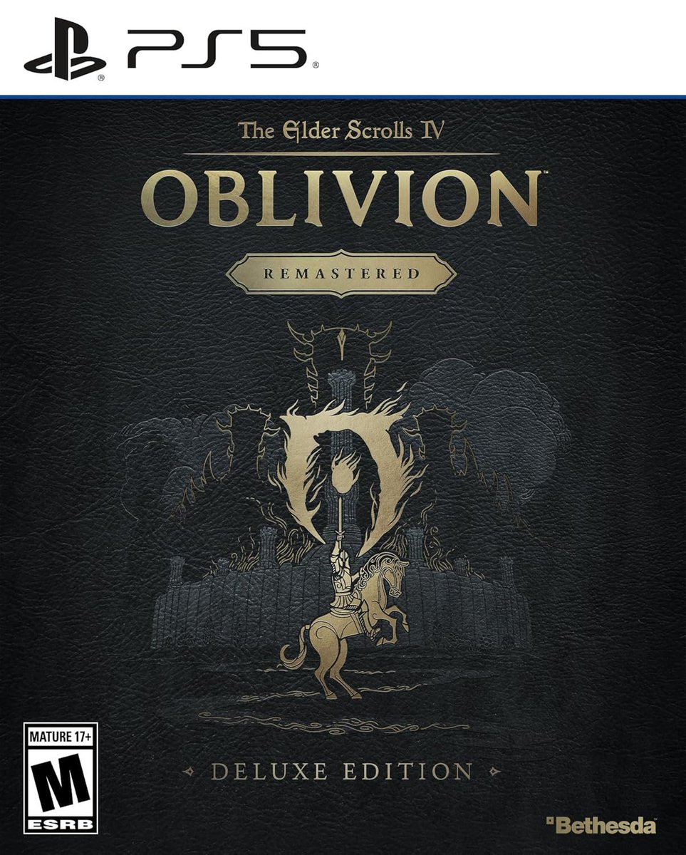 Wario64's tweet photo. The Elder Scrolls IV: Oblivion Deluxe Edition (PS5/XSX) up for preorder at GameeStop ($39.99) https://t.co/qft1yClbJ9

Amazon
PS5 https://t.co/M4etDhh1fJ
XSX https://t.co/ZA7Q9kQ90P #ad

Digital Standard/Deluxe is $49.99/$59.99 (not sure why physical is cheaper if it isn't error) https://t.co/1a6q9AUDcR