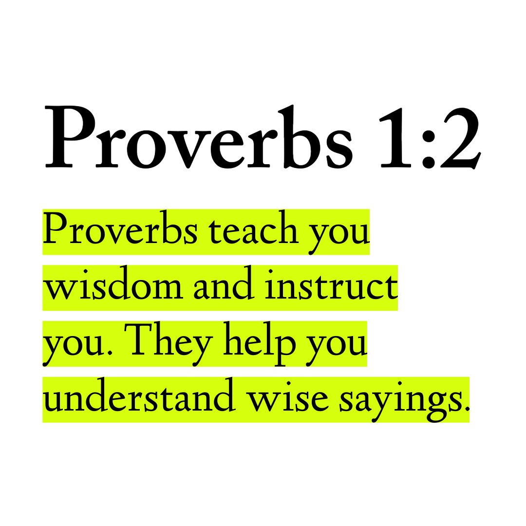 Proverbs tweet media
