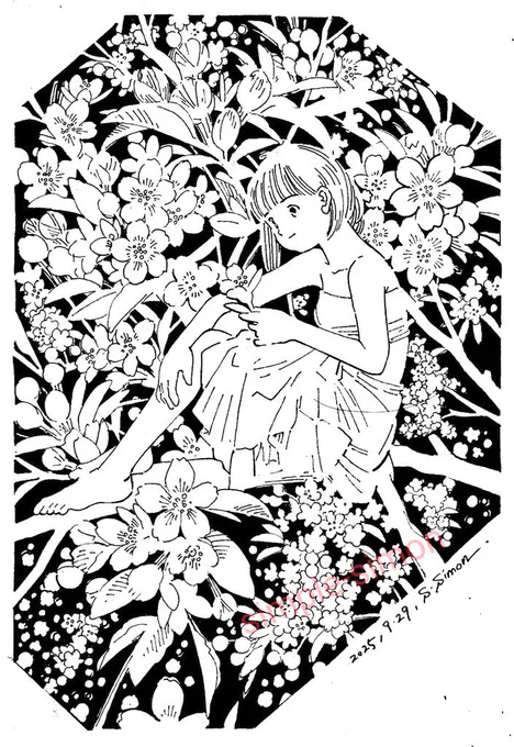 おはようございます☀️朝の再掲のお時間です。
「リンゴ」
桜と同じバラ科で、花がよく似ています。私が描くと同じになるのです😅
花と葉が同居しているところは違いますね。
(ん?以前同じこと書いた気が…)

とりあえず本日も良い1日を! 