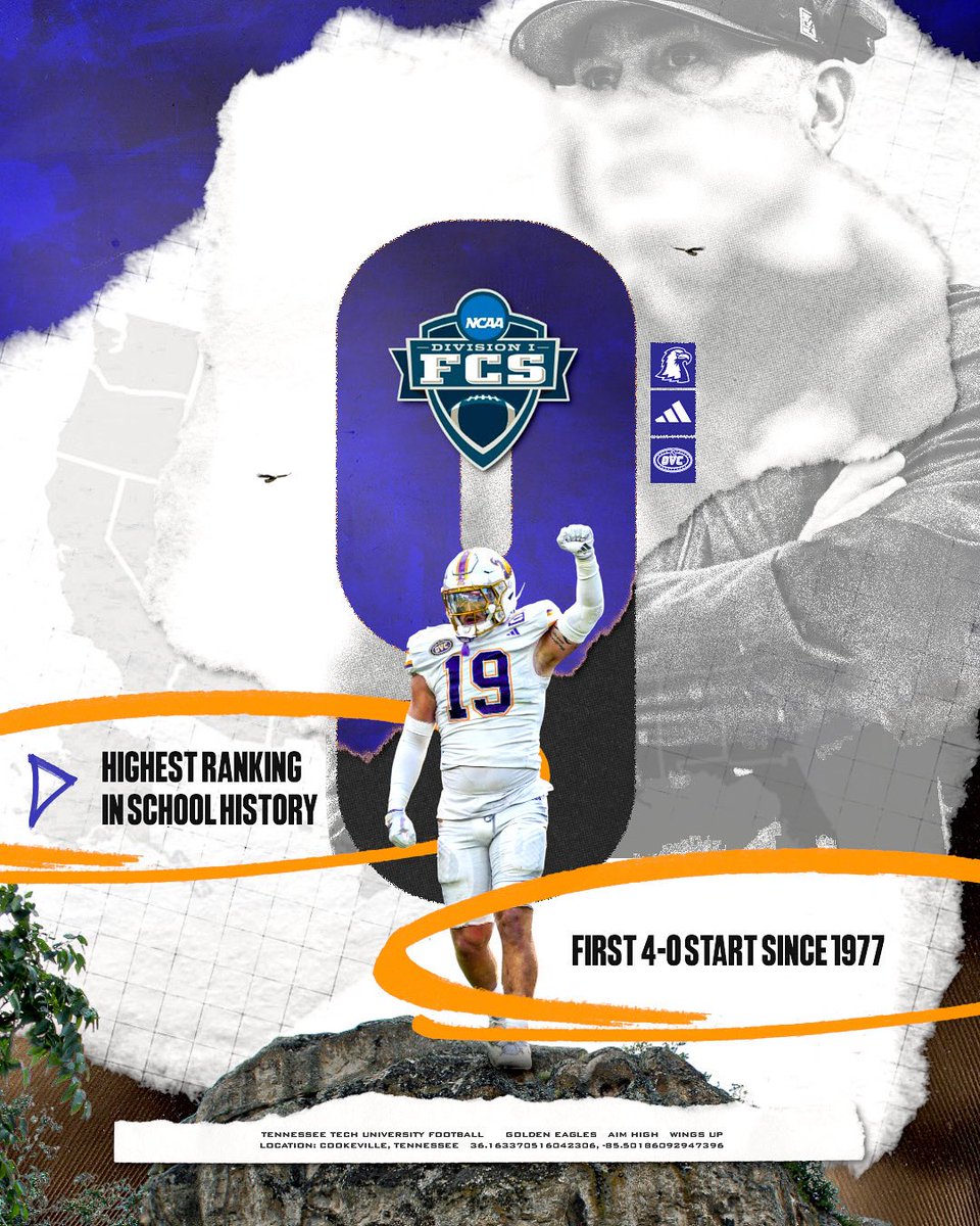 Our highest ranking since joining the FCS in 1978‼️

#AimHigh | #WingsUp