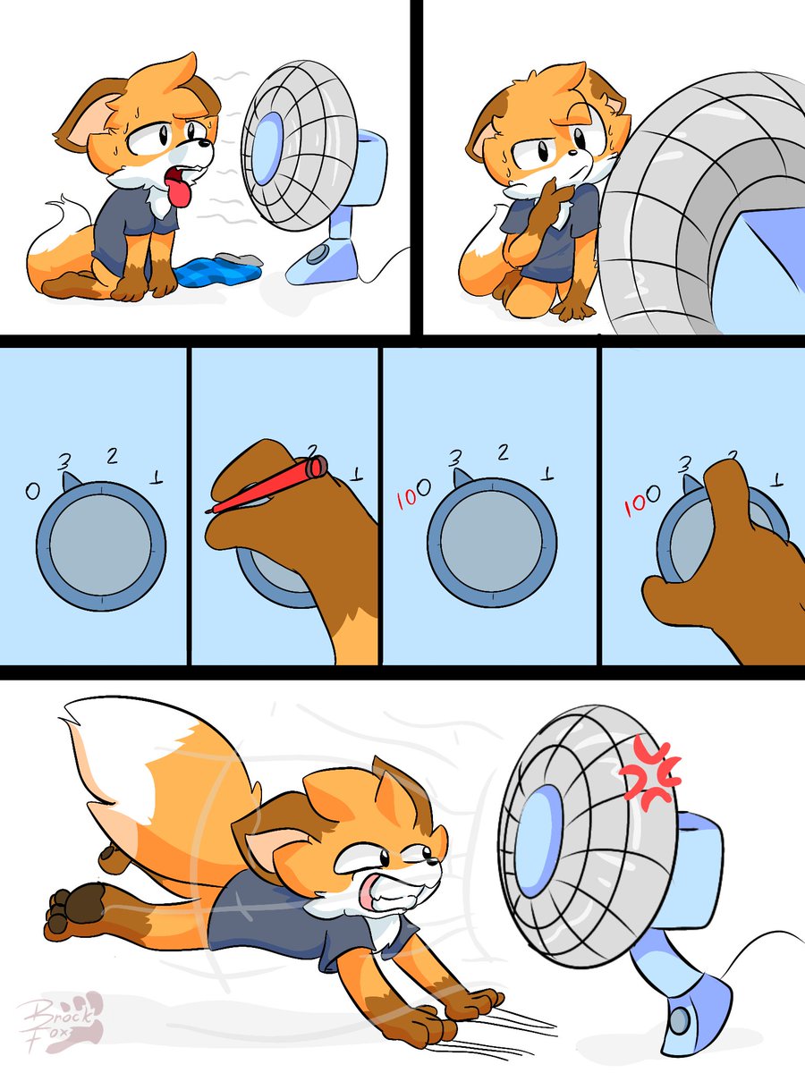 Now the fan is powerful