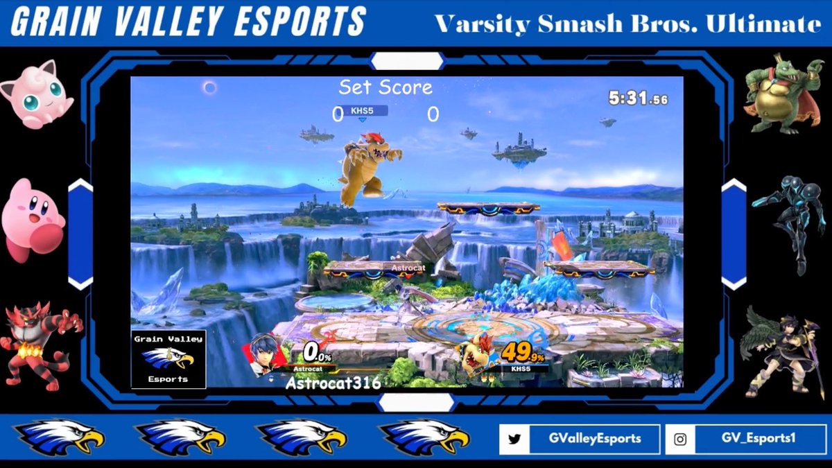 GValleyEsports's tweet photo. We are BACK for week 3 of Super Smash Bros solos!
See it on Twitch: https://t.co/COruMjOSsi

@moseforg https://t.co/DiNiICYlqb