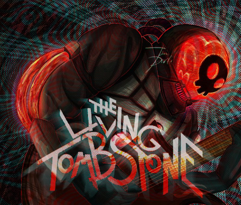 tsundevil's tweet image. My entry for @LivingTombstone's "Can't Wait To Die!" art contest! Had fun trying a new art style with Armstrong 🌹

#thelivingtombstone #tlt #armstrong