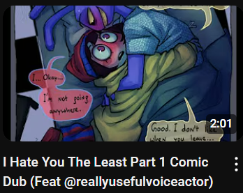 dragon_creates's tweet image. New comic dub is up! Bonus points if you know which fic this comic is based on. youtu.be/GFCIAH-JV7k?si… #funnybunny #comicdub #tadc #jaxxpomni #voiceacting #voiceactor