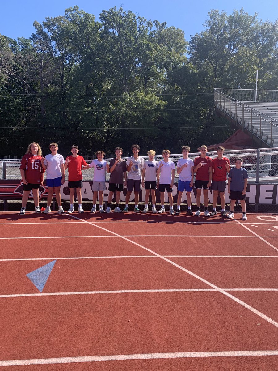 CabotNorthBB's tweet photo. Our 7th, 8th, and 9th grade groups participated in a Cabot North tradition today. 1 mile run for practice gear! Very proud of our guys with only 3 total not making the required times. Basketball season will be here before you know it!
#s2p https://t.co/LLQ3MJwLLC