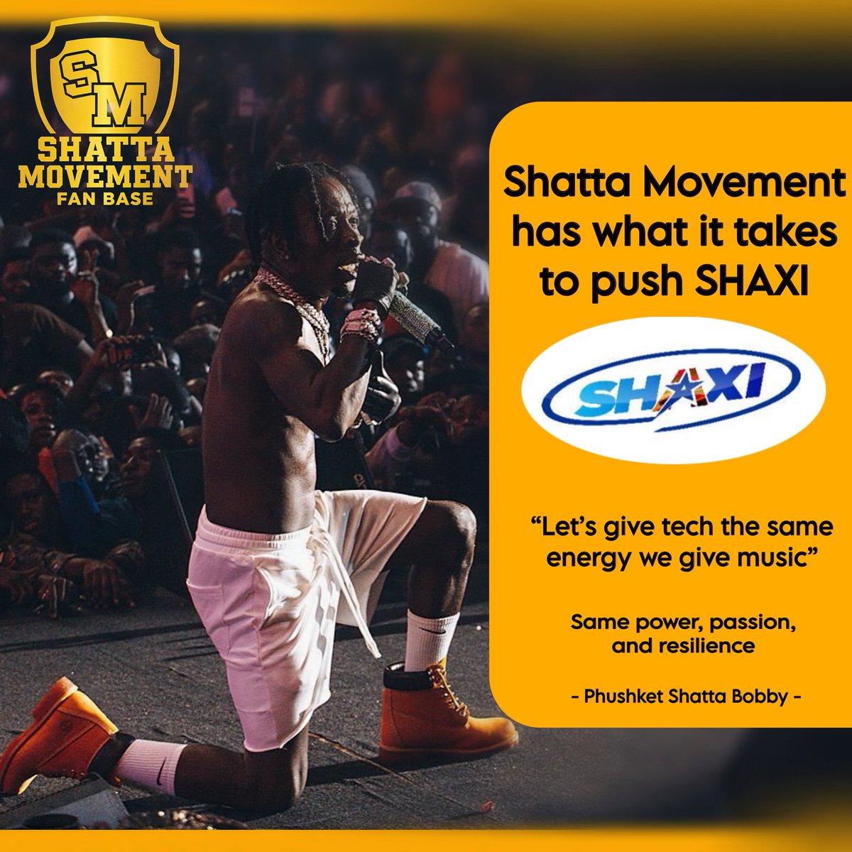 sm2daworld's tweet photo. Let’s Power Up: It’s Time To Push SHAXI Like We Do With The Music 🔥 💥🚀  Today, Shatta Movement owns a tech company, It’s needs Same Energy. #ShaxiTech #RideHailingRevolution #StayFocused #DivineVision #MadeInGhana #TechTakeover #SMBoss #GodIsHere #StreetCrown 🙌🔥🚖🌍💪 https://t.co/tEuBosZPBd