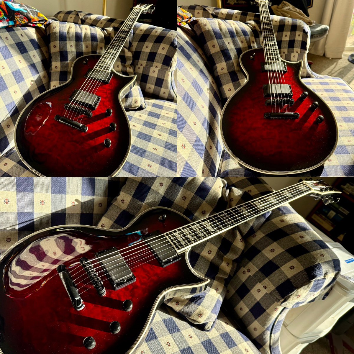 ILikeBrakdown's tweet photo. ESP E-II Eclipse See Thru Black Cherry Sunburst https://t.co/fchcy67MvY