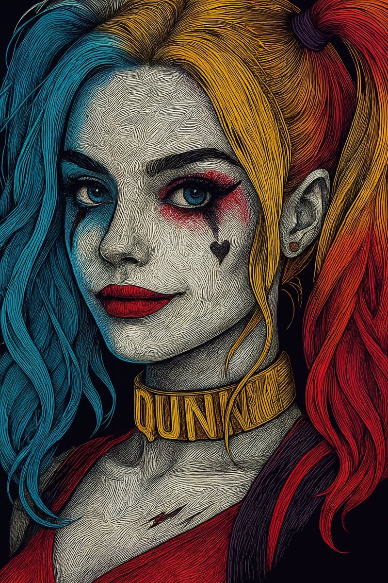 AlyraNFT's tweet photo. @AlyraNFT  Queen of Chaos
Not just a villain, not just a muse. She’s the Queen of Chaos — beautiful, dangerous, and unforgettable. 🃏🔥

https://t.co/0o8de2Bwih

#Tezos #objkt #openobjkt #HarleyQuinn https://t.co/pjIg2YkJ61