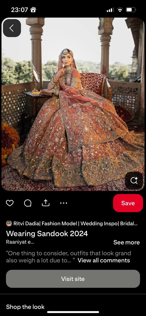 if my mehndi or reception dress ain’t like this I don’t want it