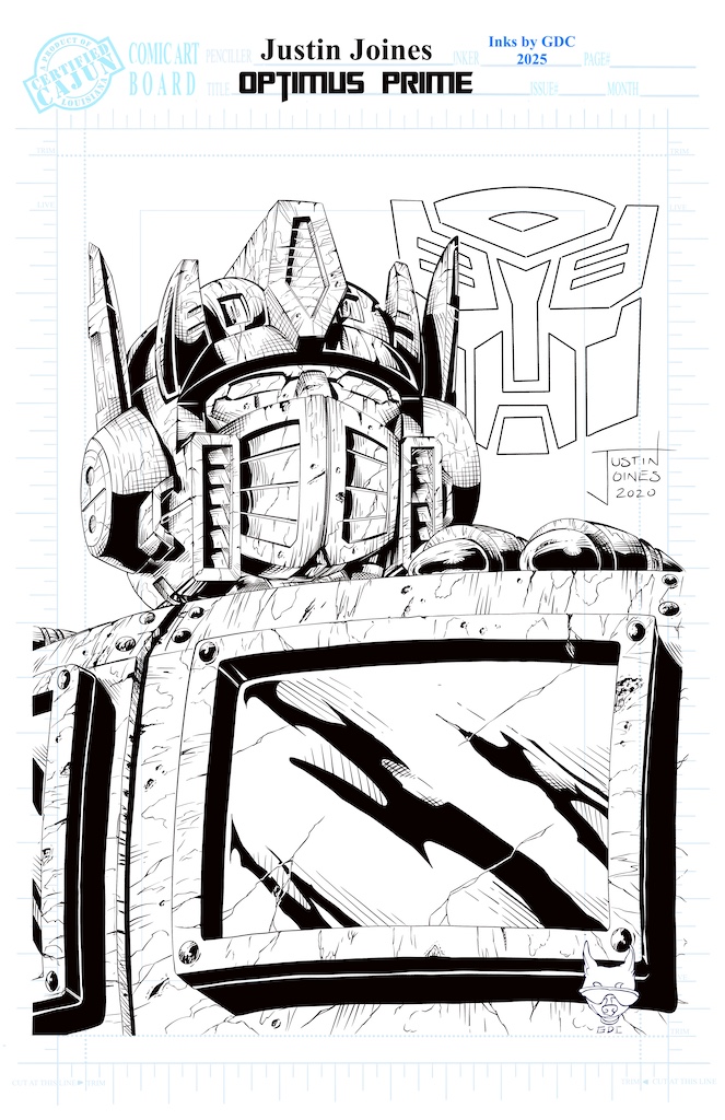 gdc1072's tweet photo. Optimus Prime pencils by Justin Joines and practice inks by me in Procreate. #Comicbookart #comicart #comics #FanArt #digitalart #inking #inkingcomics #Procreate #Procreateart #OptimusPrime https://t.co/0JqpCGIPYE
