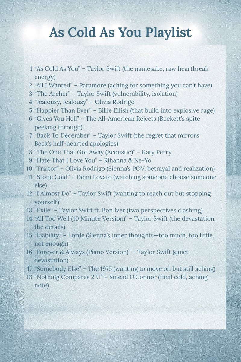 audryfannin_'s tweet photo. As Cold As You (standalone) by Audry Fannin is set for release 12/02/25 #booktwt https://t.co/W4Y0QB7z6N
