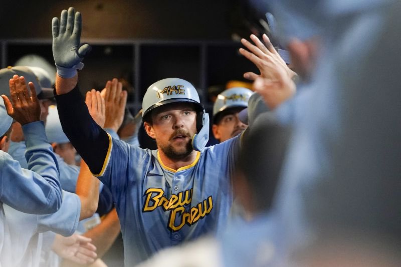 SleeperBrewers's tweet image. I know playoffs start tomorrow but it’s NEVER too late to talk about free agency.

Here’s a list of Brewers’ potential FAs:

2026 FAs:
SP Jordan Montgomery
RP Shelby Miller

Mutual Options:
Rhys Hoskins (18m)
Brandon Woodruff (20m)
Danny Jansen (12m)
Jose Quintana (15m)

Club…