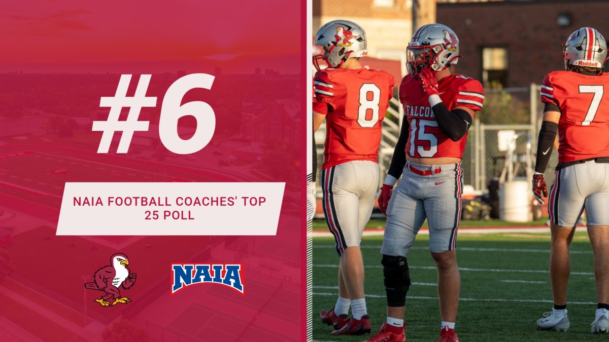One step at a time: Football Falcons move up to sixth in latest NAIA Top 25 Coaches’ Poll
tinyurl.com/2423kxt8