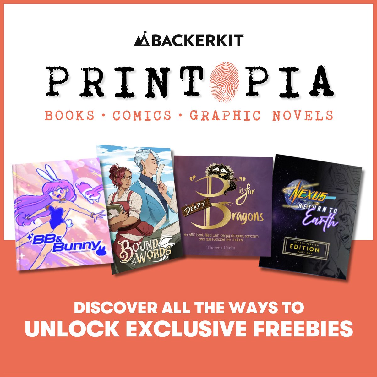 BackerKit's tweet photo. ⏰ Just 1 DAY LEFT of Printopia! Less than 24 hours left to unlock extra exclusive freebies:

🤝 Cross-Collab Freebies
📕 Crowd Quest Digital Zine Freebies
🔖 Printopia Bookmark Freebie

Start backing before it's too late 👉   https://t.co/2uCEQUb85K

#publishing #crowdfunding https://t.co/VG9JYc82IM