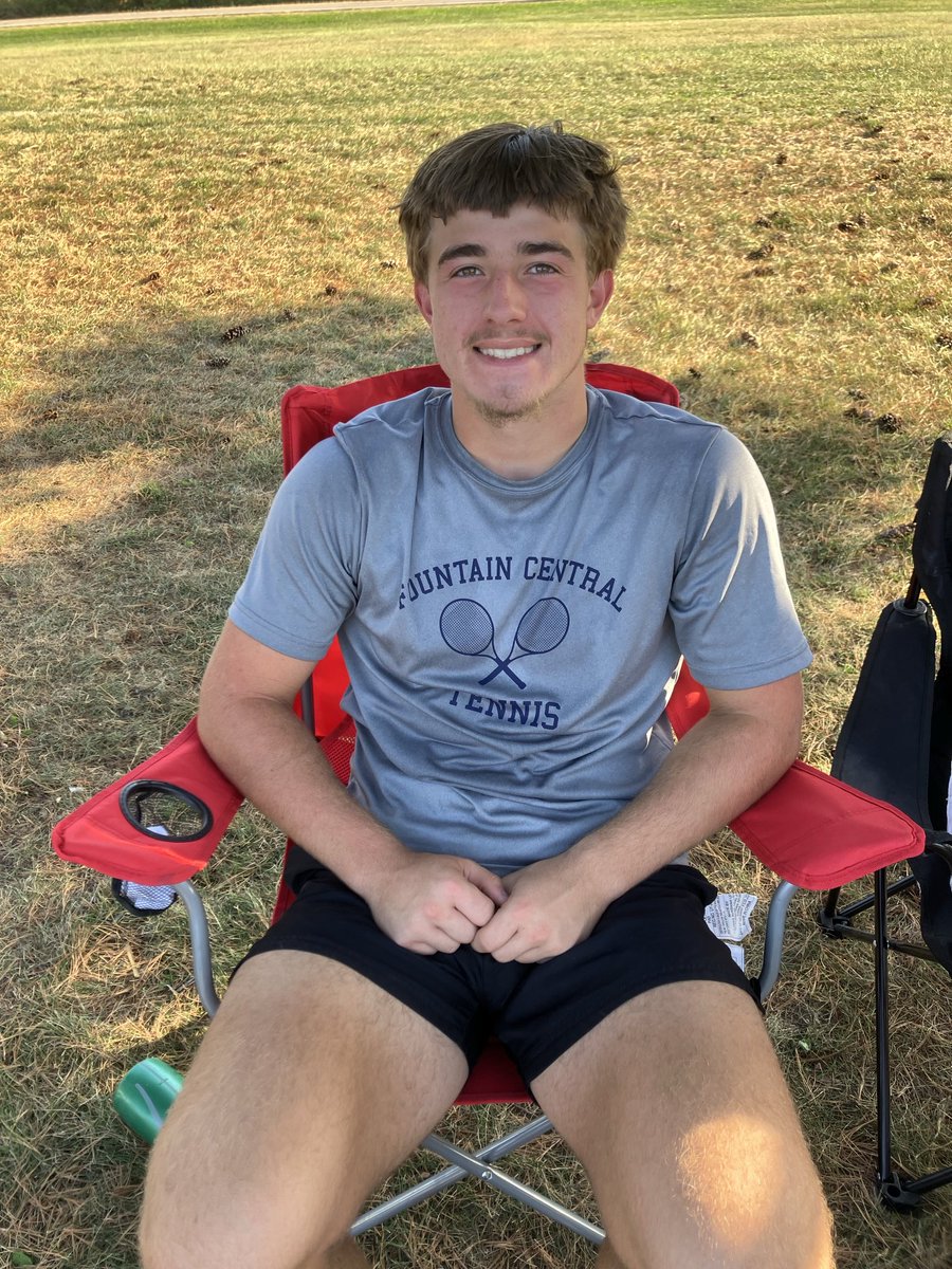Ayden Batchelor with a 6-1, 6-0 semifinal win.  He will play in tonight’s WRC singles championship against either Parke Heritage 1S or Seeger 1S.