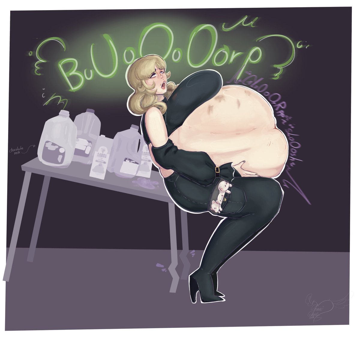 ch0wwiig0uatish's tweet photo. Too much chocolate milk! (Complete sequance) 

The commissions are open!! ✨ https://t.co/dKkS6UYVke