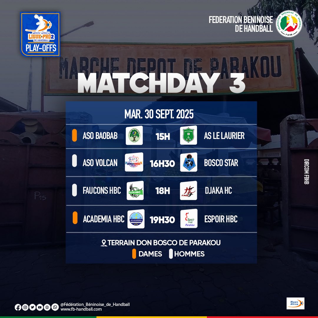 𝗣𝗟𝗔𝗬𝗢𝗙𝗙𝗦 𝗠𝗢𝗢𝗩 𝗔𝗙𝗥𝗜𝗖𝗔 𝗟𝗜𝗚𝗨𝗘 𝗣𝗥𝗢 𝟮 𝟮𝟬𝟮𝟱

Résultats de la deuxième journée et le programme de la troisième journée 

#MoovAfricaLiguePro2025