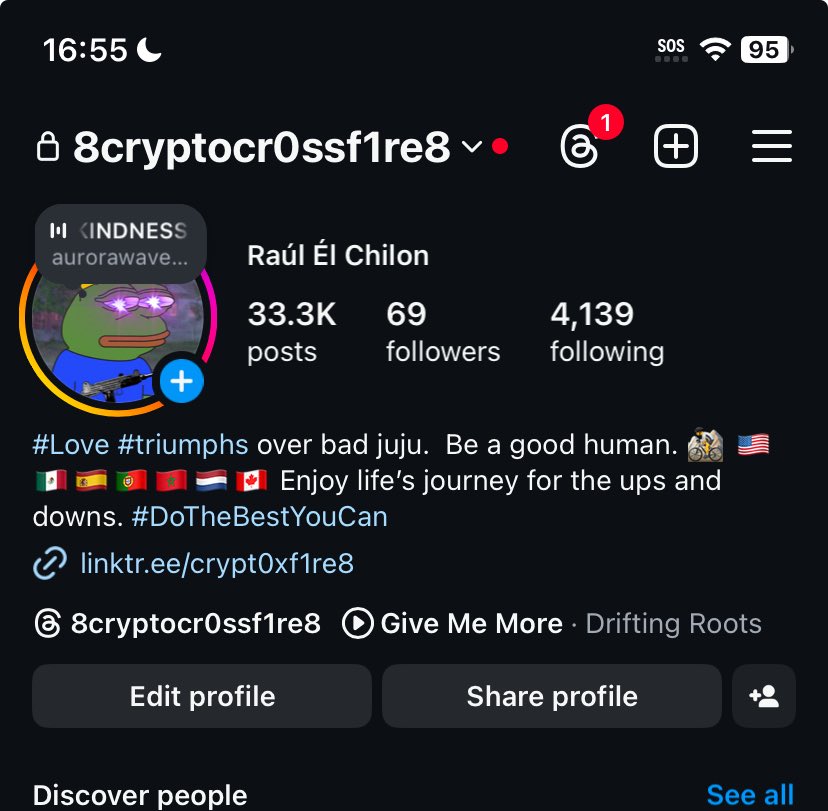 Crypt0Xf1re8's tweet image. I’m wondering if I’m ‘done’ kinda but I think I might post a little sparingly…idk maybe unlikely perhaps…

#Post #Posts #Poster #ShitPoster #ShitPosterExtrodinaire #Extraordinaire #Three #Threes Thousand… 

#Thousands of #ShitPosts 

I post a lotta shit… evidence… and stuff…