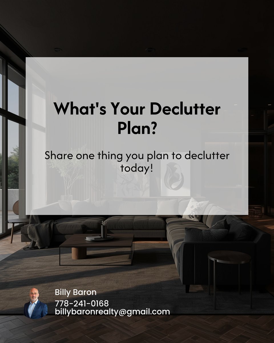 bbaronrealty's tweet image. "✨Clear Your Space, Light Up Your Life!✨ Ready to sell? 🚪🧹 Start small, sort out closets. Keep what's useful. Use bins for neatness. Clean up &amp;amp; let the sunshine in! ✨ What's your first step?👇 #DeclutterDay #HomeJoy"