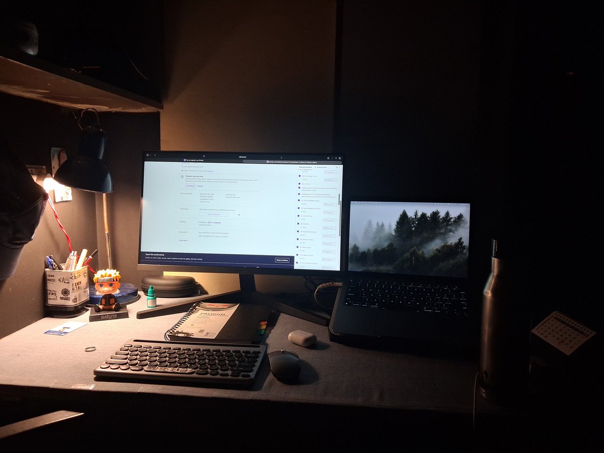 the_Somya_'s tweet image. Done for the day ✅
After a short break, I’m back on track — expect regular updates now 👀
Started a new course and binge watched it :)
I'll try to finish it in the next 10 days ( sem exams hai lekin😭😭 )
#100daysofcoding
#java