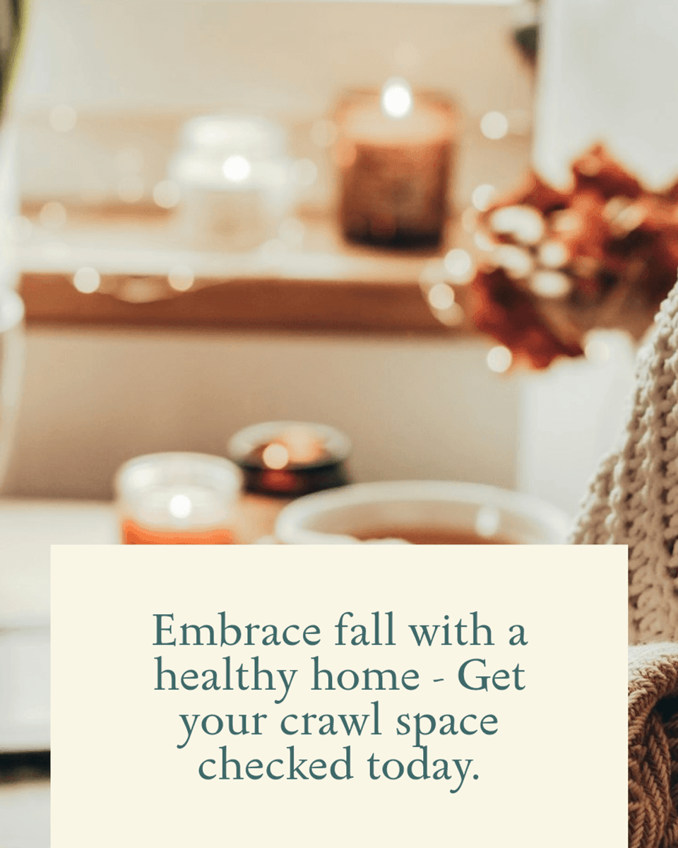 Bloomhomesrvcs's tweet photo. The chill in the air might be lovely, but drafty homes? Not so much. Get your crawl space checked and keep the chill out this fall. 

#HomeSweetHome #CrawlSpaceCare #AutumnCozy #FamilyComfort #WarmHome #HealthySpaces #CrawlSpaceCheck https://t.co/fm28319BP0