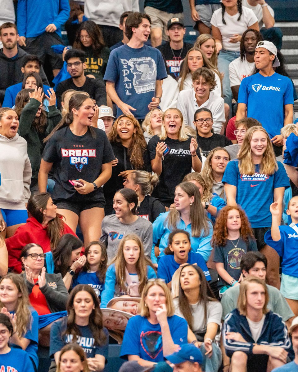 DePaul Athletics (@depaulathletics) on Twitter photo Home Field Advantage >>
Remember <a href="/DePaulU/">DePaul University</a> students - you attend ALL games FREE!
For more information: DePaulBlueDemos.com/Students Home Field Advantage >>
Remember <a href="/DePaulU/">DePaul University</a> students - you attend ALL games FREE!
For more information: DePaulBlueDemos.com/Students