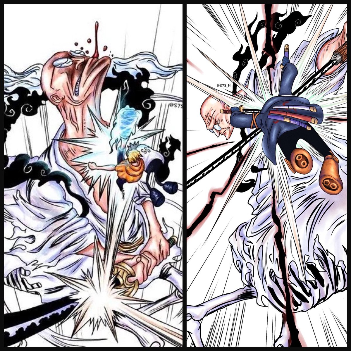 Lowkey the moment from Sanji made Nasjuro more on Gaurd for Zoro