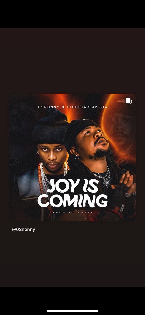 O2nonny2's tweet photo. Joy is coming @highstarlavista @O2nonny2 joy is coming in abgada )OUT NOW ( https://t.co/khMAGyQ5ro