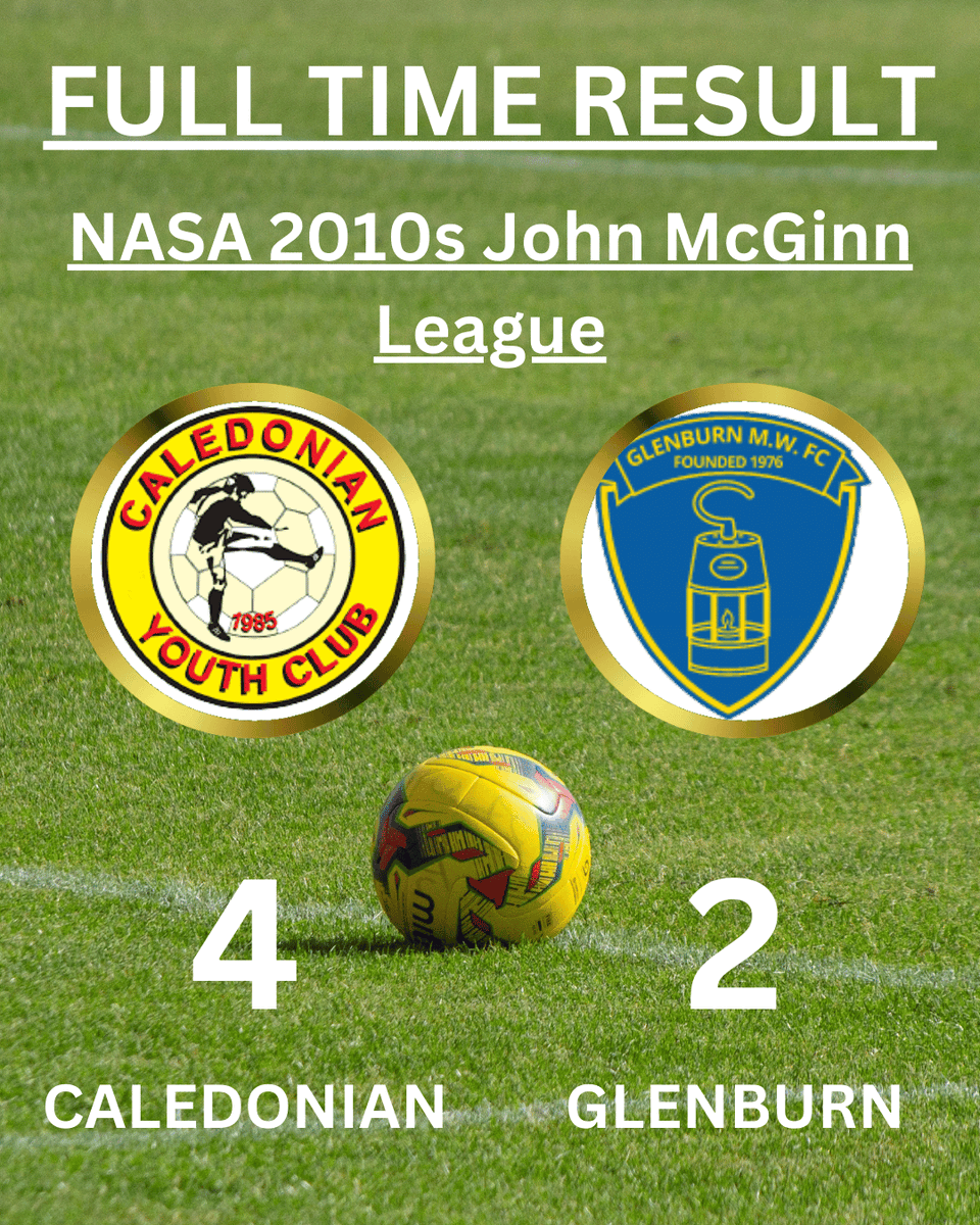 It was a victory for our 2010s on Sunday in their league match against the 2024/25 league winners Glenburn.