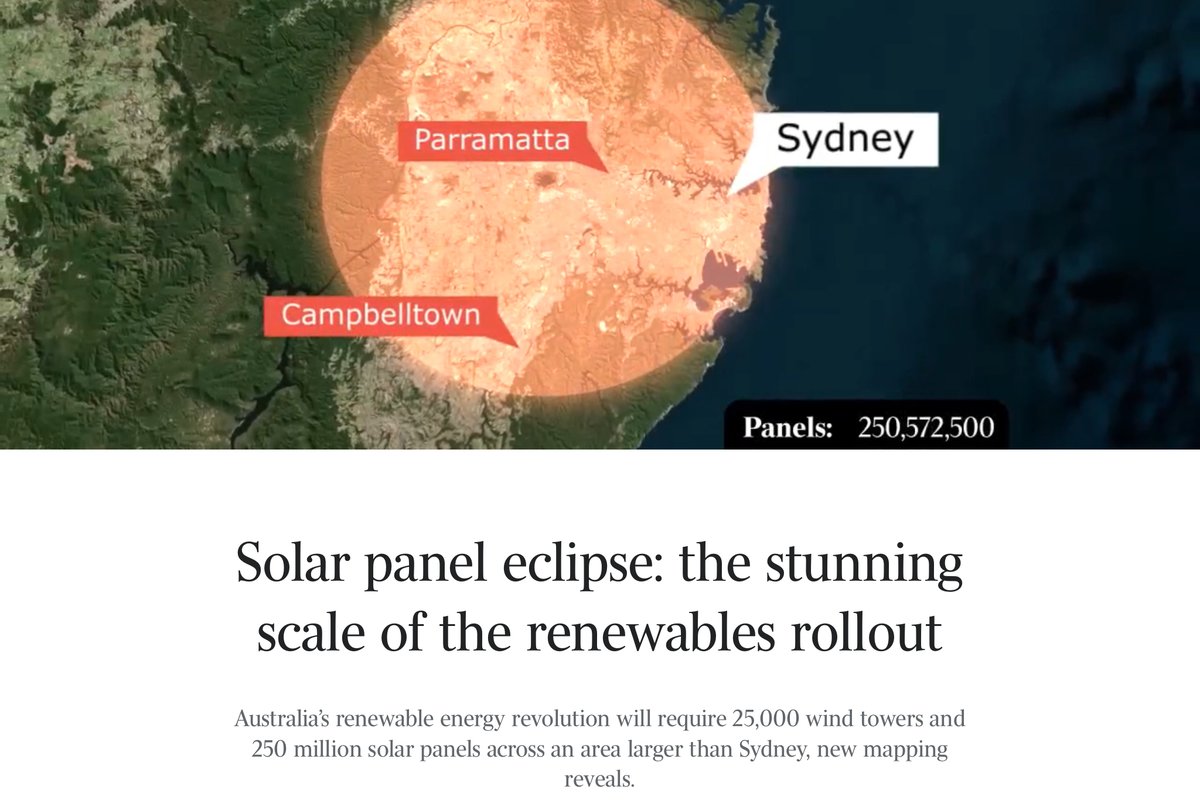 Solar panel eclipse: the stunning scale of the renewables rollout theaustralian.com.au/business/renew… #renewables #energy #auspol #climate