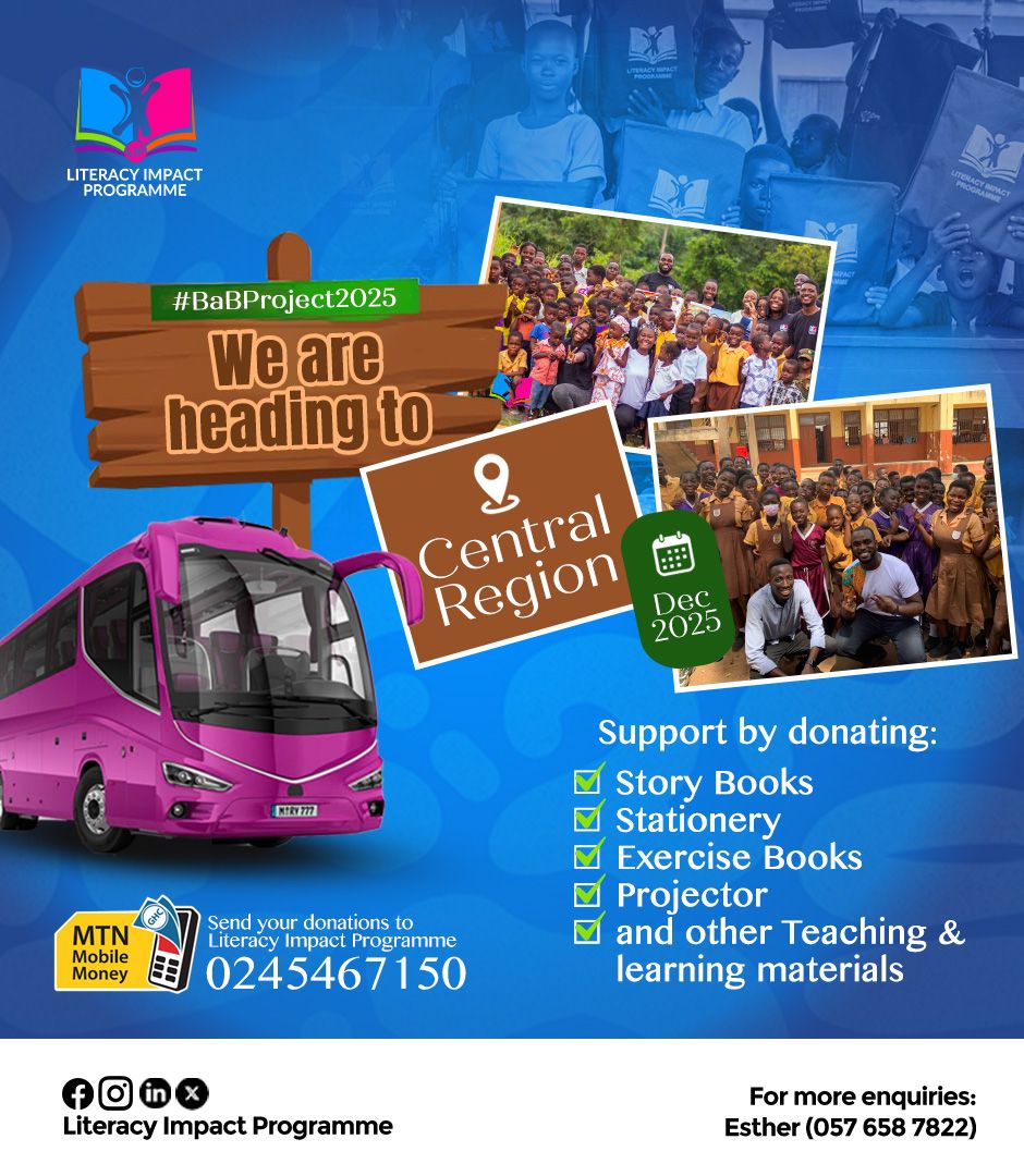 lip_project's tweet photo. It's the 5th year of the #BaBProject and we’re super excited!

This December, we're heading to the Central Region to support a needy school  with literacy materials to boost their  learning and give them a brighter future!

Join us on this journey! https://t.co/52iYGN6vDj