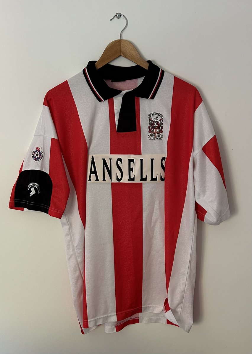 NickyFE2724's tweet photo. FOR SALE - Stoke City Match Worn Shirts. Open to offers. https://t.co/H1AgSnJete