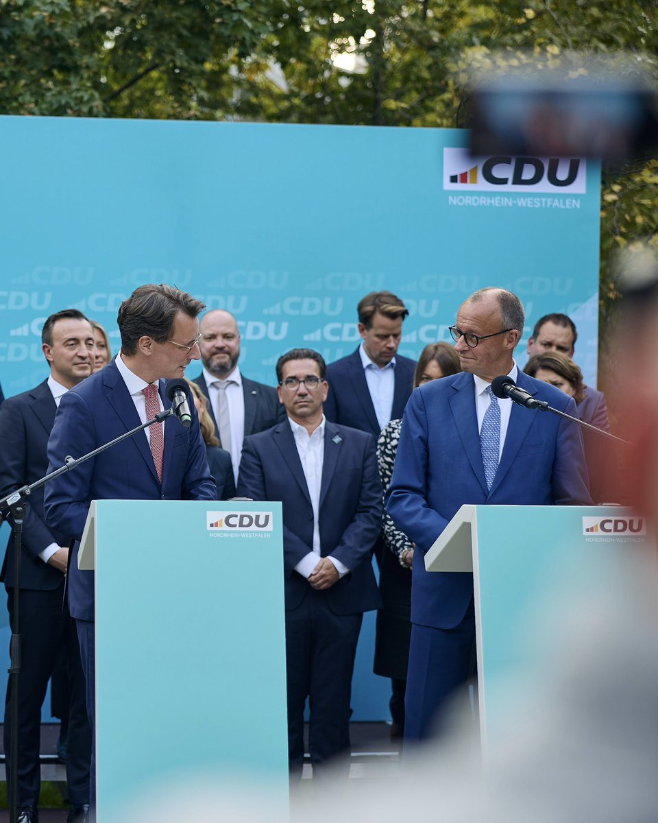 HendrikWuest's tweet photo. Die @CDU bleibt auch nach den Stichwahlen die Kommunalpartei Nummer 1 in Nordrhein-Westfalen. Die @CDUNRW_de ist das Kraftzentrum der Union und der Schrittmacher für starke Wahlergebnisse der CDU in ganz Deutschland. (1/3) https://t.co/9TX63iJZp8