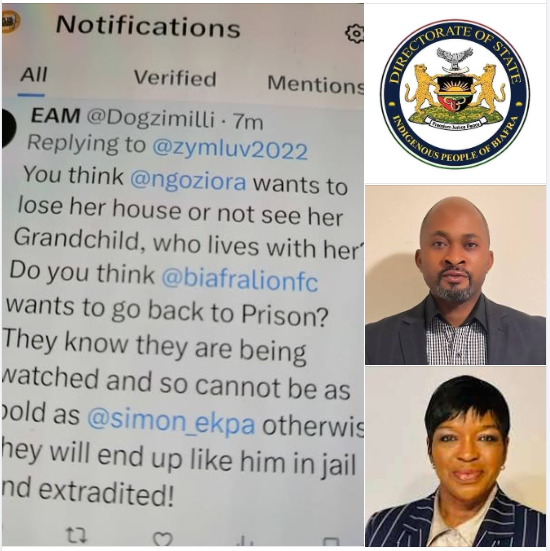 UgoJustrealugo's tweet photo. If you're emotionally driven, stay off this post because the probability is, you are never going to comprehend the enormity of the first screenshot attached here and the exposition am about to give.
This person isn't just a random social media trolls, I picked this up because behind that veil, you wouldn't want to know whom he is.
I make bold to say to you that for the moment, nobody is genuinely fighting or representing the good interests of Biafrans.
The detention of Mazi Nnamdi Kanu and Simon Ekpa was what our enemies needed to clip our wings and having succeeded in locking them up, they ended up leaving the Biafra agitation now operating on AUTOPILOT until either both men regains their freedom or someone as bold and fearless as Kanu and Simon Ekpa rises up to fill the gap.
But, this moment, Biafra agitation has lost firebrand and dedicated leadership.
DOS sold out long time ago...
Ogechukwu Nkere is already doing his mission so they won't send him back to jail...
As for Ngozi Orabueze, hear the truth, initially she didn't sold out and I still don't believe she is but the fact is, she's not equal to the task of leading this agitation. She was never prepared.. Rather she was used as an instrument to avert the catastrophe that was about to hit Biafra agitation in Finland during that Biafra ReDeclaration Conference in Lahti Finland. She was just part of the delegates that went to declare Biafra. So when the enemies succeeded in taking Simon away all because they wanted that conference to never hold but still there plan B was, if they end up locking up Simon so he won't be around to declare Biafra, there might be a probability for that conference to be postponed indefinitely.. But, if Simon's executives decide to go on with that conference as planned, then they'd use their covert agent Ogechukwu Nkere and some other sleeper cells to disrupt that conference thereby leaving a very indelible strain on Biafra agitation on global record.
The plan of Ọge Nkere and his enablers was to make sure that conference never took place and if they went ahead to host it, on that scheduled date December 2, 2024, as Simon's Chief of Staff which was Ngozi Orabueze mount that podium on behalf of Simon Ekpa to finally pronounce the sovereignty of Biafra nation, Ogechukwu Nkere and other sleeper cells will start arguing loudly trying to create a diversion of attention from Orabueze and when the noise persist and Ngọzi still reading the proclamation, one of the sleeper cell will rush to that podium to attack her with an excuse that she doesn't have the right to declare Biafra and then those other sleeper cells in the crowd would begin fighting in that hall and another agent would secretly place an 911 call to the Finnish authorities and within minutes, Finnish security agencies would storm that event hall and chase away the delegates and put in cuffs Ngọzi Orabueze and some of the suspects who fought in that event center.
Now, imagine such a chaotic situation, it will trend globally and right there, Biafra's reputation will be one to leave resentment in the hearts of global communities.
Even when Simon was detained, he reached out to his BRGIE executives to let them know that they have the power to either proceed with the redeclaration conference or postpone it indefinitely And Ogechukwu Nkere, Bryson Okeoma and his wife Chioma Okeoma, Emma Maduabum all insisted the conference be postponed indefinitely but Ngọzi and some other BRGIE executives insisted the conference must go on as planned. Chioma Okeoma who was in charge of collecting Data for that Biafra self Digital référendum which millions of Biafrans voted YES to Biafra, when she was asked to forward that data to Ngọzi, she began giving excuses so they could delay the conference knowing that without that data and compilation of Biafra Grievances, that conference would lack foothold. So when Ngọzi noticed that move, she knew some forces are at work to stop the conference hence she insisted the conference must go as planned.
Now, when Oge Nkere realized that Ngozi was head strong on proceeding with that conference, he then wanted to starve the event planning of funds. Being the finance minister, he put a call across 5o Ngọzi demanding for the money in the mandate account be transferred to the main account which he was in charge, the excuse was that he wanted to send funds to the men on ground through Mr. Success but the money in the account was too small. So Ngọzi called an emergency meeting so approval can be generally given to send funds to Ọge Nkere. Oge Nkere pressed for faster action.. Then in that meeting, they remembered they haven't paid the event hall fee and one of the executive indicated to send $5k to Mazi Uche the European Rep in Finland so he can pay for that event hall, she went to the bank and transferred the $5k. It was when Ngọzi was about to finally move the funds in the mandate account to Ọge Nkere that it struck on her that another executive could access the account under the finance minister Ọge Nkere, she immediately told the lady to check how much was left in that account under the care of Ogechukwu Nkere, when she checked, lo and behold, $60k plus was discovered in that same account Ọge Nkere said there was no sufficient funds to send to the men on ground. Everyone was shocked and there Ngọzi made up her mind that in the midst of this plot that conference must hold. When Chioma Okeoma heard about it, she screamed at Orabueze "You don't have any right or mandate to declare Biafra.. But then, Ngozi's mind was already made and she opted to take them by surprise. While they were scheming ahead December 2nd which was the official date, Ngọzi took them by surprise by declaring Biafra sovereignty on November 29th which left them shocked and confused hence Ogechukwu Nkere mounted the stage to rage as to why Ngozi boycotted the agreed date. Go and watch that video. It is still on the internet.
Now, when the real enemies that sent Ogechukwu Nkere discovered that Ngozi has foiled their agenda, they knew that Ngozi was going to be another stumbling block to them. So they moved on Ngọzi thereby pressuring her with threat to either work on their dictates or risk going to jail or extradition like Kanu. Ngozi was in possession of that redeclaration certificate so they knew with that certificate in her possession, she held the real mandate to negotiate for Biafra global acceptance. So they sort for a means to have her hand over that certificate and other documents to them. When Ngozi insisted, they now sued her to court. Remember when news broke that Simon Ekpa sues Ngozi Orabueze for seizing IPOB members data.. Google it. That lawsuit is still ongoing.
When Simon learnt about that lawsuit against Ngozi Orabueze, he sent an immediate cease and desist to Ọge Nkere. The order was for him and his so called BRGIE executives to withdraw that suit but when Oge realized that Simon has disapproved that lawsuit, he quickly ran and changed the name of the litigant from Simon Ekpa to BRGIE executives.. So they insisted that the lawsuit must proceed because they want Ngozi to hand over those documents knowing that when court rules in their favor and Ngọzi refuses to hand over the documents, court would then issue a bench warrant and have her thrown into prison which to be frankly speaking, Ngọzi I don't think she's willing to go to jail. She might end up handing over that documents to Ọge Nkere and his handlers and when that is done, kiss Biafra agitation good bye for now because it would be entirely hijacked.
So, as it stands right now, Ngozi can't act fearlessly like Kanu or Simon Ekpa did which has left her incompetent. She's been pressured. She can't do much that's why all her threats and actions can only be found on social media especially X. She'd use her x account to issue threats but in reality, she's powerless as men on ground have been infiltrated and gagged already. Remember Butuzor, Holy Ghost, Gentle De-Yahoo, Butuzor and Angel Make-up.. These brave men have all been eliminated except Butuzor but report am getting indicates that Butuzor has allegedly been eliminated. These men were all poisoned in a meeting Ọge Nkere initiated with them and Hope Uzodimma.
As we speak, Ngozi wings have been gagged. She can't fly as high as Simon Ekpa or Kanu, any attempt, jail which Ngozi herself don't want to risk such a chance because of her family in the US. Ngozi doesn't want to risk her licence and job.. So both Ọge Nkere and Ngozi Orabueze are being watched. Ọge Nkere is doing his mission so they don't throw him to prison. Ngozi can't act so she doesn't end up in jail also. DOS we know is already far gone in collecting doggy style from their boyfriend (Britain and Fulani controlled Federal government of Nigeria).
In fact, now is the time for us to start using the word "AUTOPILOT" because that's now the force driving our agitation. We no longer have bold and fearless Biafra leaders ready to return same fire and panic which Kanu and Simon gave the enemies.
But in the end, Kanu's prophecy about Biafra restoration being the last miracle on planet earth will be fulfilled. In the midst of this global conspiracy against the restoration of Biafra, we must surely be free. Kanu might not be around as they are planning to systematically torture him by denying him right to proper medical care. Or soon, hand him a life or death sentence. To Simon, Finland decided to give him a low term jail sentence to make it look like they have punished Simon but the real plot is, use low jail term to prove they have played their part in this global conspiracy. Then the Nigeria government now filing a post-sentence extradition process, they want to extradite Simon back to Nigeria so he can serve his jail term in Nigeria and you know that's a decoy to their already plot. Should Simon be extradited back to Nigeria, it won't funny with him and you know that.
So, I didn't post this to discourage you rather to inform you to brace up because the real battle has just begun.. As Biafra agitation no longer have strong representatives but you can decide to let them win by sitting on the fence. If you are on media like me, pick up your pen, write, post, share amplify every of the atrocities they have been subjecting us to. Hope on YouTube, X. Facebook, Instagram, Tik-Tok etc keep exposing the plot of our enemies. Stand in the gap for Kanu and Simon Ekpa and most importantly, Biafra. Don't let them win. They twisted and told our story back then when they committed génocide against us in 1967-70 simply because there were no social media back then but not anymore. This generation, a lot can be achieved via social media. Don't underrate social media. Don't get discouraged because when you post, you don't get much reactions like share, like and comment, most people chose to only read and waka pass because they know the global beast are pinned on your wall watching. So by commenting, they feel unsafe as to being trailed but if you are fearless as me, don't give up, keep the fire burning as sooner than later, our victory must be proclaimed. Just like the. Phoenix from the ashes, Biafra restoration will rise. The sun must certainly rise to the shame and defeat of those who want igbo race annihilated and into extinction.
Over and out!
We must continue. It is either Biafra or Biafra.
Yours warrior in the battlefield;
Maazi Victor Obinna Uzoaga
Writer/Analyst
X@MaziVictor_U